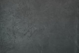Fototapeta  - texture of dark gray wall with decorative plaster concrete effect