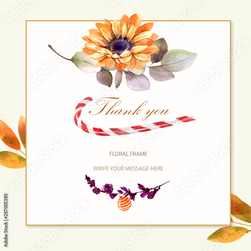 card with flowers