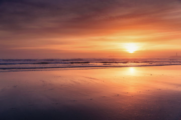 Wall Mural - sunset beach