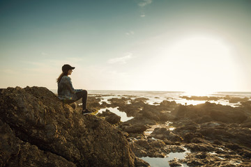 Wall Mural - Alone in the beach