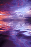 Fototapeta Do akwarium - Purple Clouds Reflex