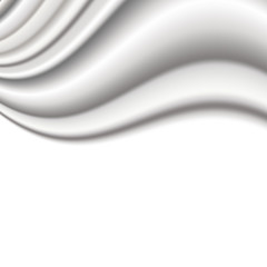 Wall Mural - Silky golden fabric waves