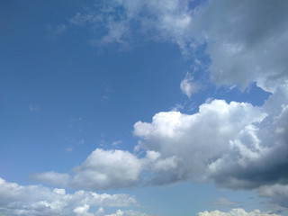 Wall Mural - clouds sky summer morning freedom flight blue nature nature