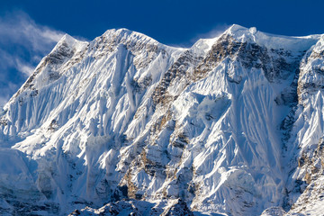 Wall Mural - Annapurna III is a mountain in the Annapurna mountain range, and at 7,555 metres tall. Nepal, Himalayas.