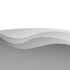 Wall Mural - abstract grey white wave pattern cover design template background frame with empty space for your te