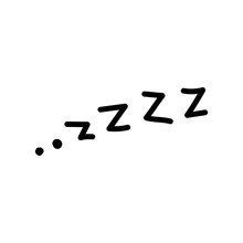 Vector Illustration, Business Scribing Doodle. "ZZZZ" Lettering.