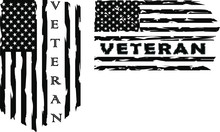 American Flag Veteran, US Military Veteran Flag , Clipart. Only Commercial  Use