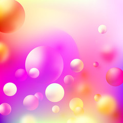 Poster - Abstract background with spheres