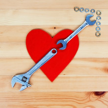 Love For Your Man - DIY Valentines & Hearts Concept - Or Love For Home Improvemant, Industry And Working!