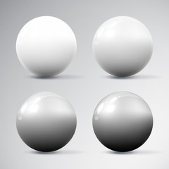 Sticker - Various white spheres