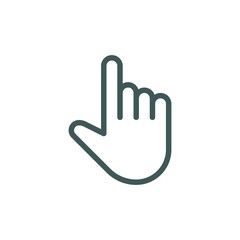 Leinwandbilder - Clicker icon isolated on white