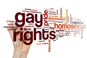 Poster - Gay rights word cloud