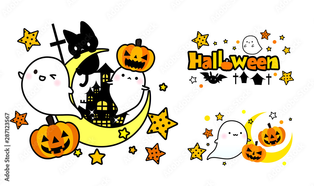 ピンク♡ハロウィンおばけとねこちゃん おばけちゃん ピンクオバケ ディズニーハロウィン 新品 未開封