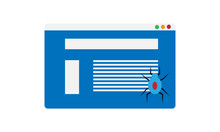 Internet Bot, Web Crawler Colorful Icon.