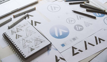 Graphic Designer Creative Design Sketch Drawing Logo Trademark Brand Workspace