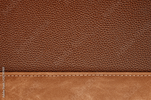 Cuadros en Lienzo stitched leather background gray and black colors