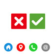 © OLYVIA - check mark icon , vector illustration. symbol for web site Computer and mobile vector.