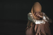 © rachaphak - Young Muslim women sitting and feeling pain.. Lonely Muslim girl harly thinking how to solve life problem.