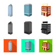 © pandavector - Vector illustration of construction and building icon. Set of construction and estate vector icon for stock.