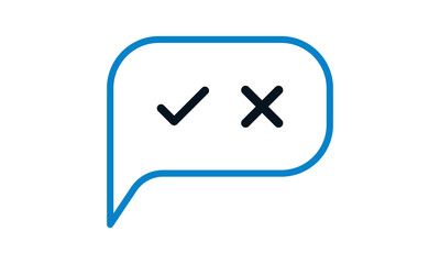 Poster - Decision icon for business strategy and planning