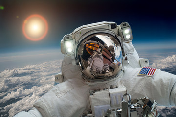 Wall Mural - astronaut in outer space