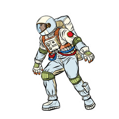 Wall Mural - astronaut step forward. space exploration