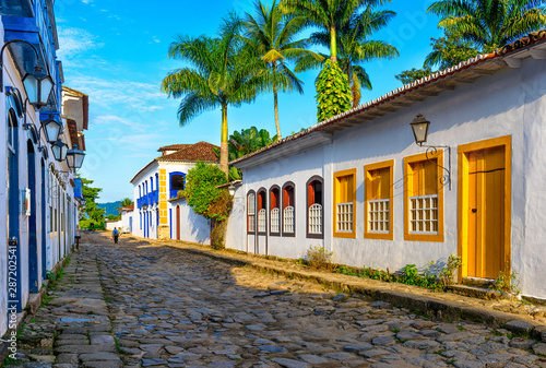 Cuadros en Lienzo Street of historical center in Paraty, Rio de Janeiro, Brazil