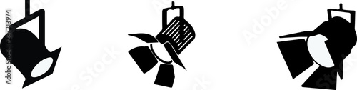 Fotomural spotlight icon on white background