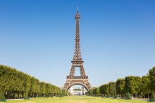 Eiffel Tower Paris France Copyspace Copy Space Travel Landmark