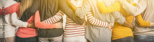 Photographie Unity and teamwork concept.
