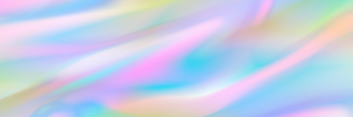 Aufkleber - horizontal abstract pastel holographic texture design for pattern and background