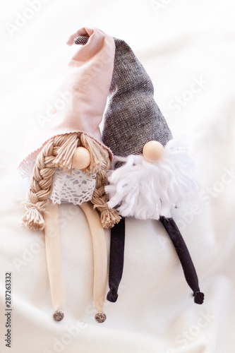 Sweet Gnome Couple In Love Bride And Groom Buy This Stock Photo