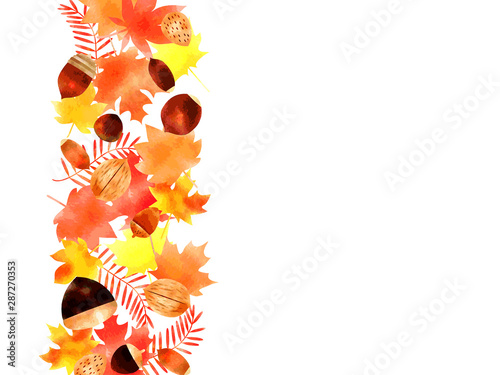 秋の落ち葉や木の実のイラストの背景 Stock Vector Adobe Stock 秋の落ち葉や木の実のイラストの背景 Stock Vector Adobe Stock