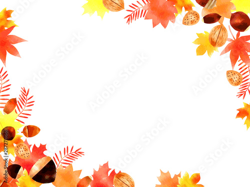 秋の落ち葉や木の実のイラストの背景 Buy This Stock Vector And Explore Similar Vectors At Adobe Stock Adobe Stock