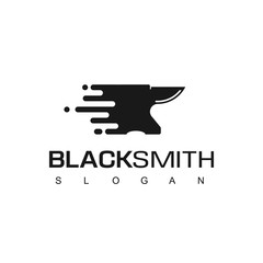 Wall Mural - Fast Blacksmith Logo Design Template