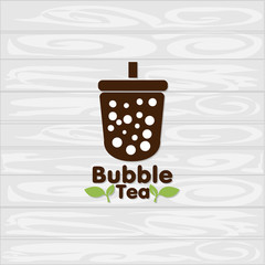 Poster - bubble tea logo icon graphic template