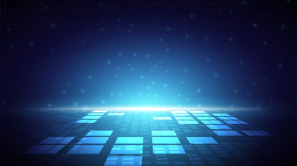 Poster - abstract blue future technology vector background,innovation tech backdrop,technology cyber space background,speed internet connection