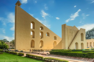 Jantar Mantar Observatory, Jaipur, Rajasthan, India - A collection of architectural astronomical instruments, built by Maharaja (Ruler) Jai Singh II at his then new capital of Jaipur between 1727 -34