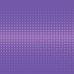 Poster - Purple abstract halftone circle pattern background - vector template design from dots