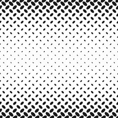 Poster - Monochrome halftone diagonal ellipse pattern background - abstract repeating vector template design