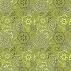 Poster - Seamless geometrical floral pattern wallpaper design - color vector illustration from stylized flowers