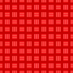 Poster - Seamless geometrical square pattern design background - red vector graphic