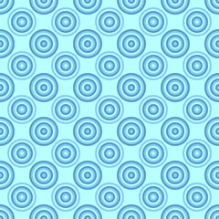 Poster - Seamless geometric circle pattern background - vector graphic