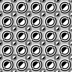 Poster - Simple seamless circle pattern background - vector graphic design