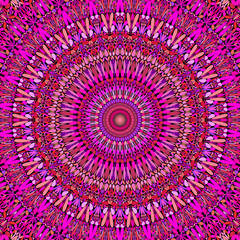 Poster - Abstract floral mandala background design - circular vector geometry