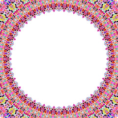Poster - abstract circular frame - vector design with white background