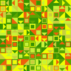 Poster - Colorful geometrical mosaic pattern background - abstract vector design