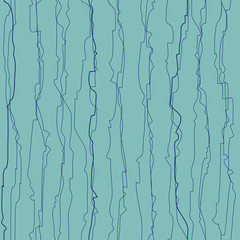 Wall Mural - Wavy line pattern. Hand drawn stripes. 