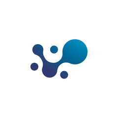 Metaball template logo design vector icon 
