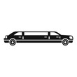 President limousine icon. Simple illustration of president limousine vector icon for web design isolated on white background